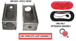 Optronics New Style Oblong  Lite Box --  Universal, Left Hand or Right Hand KIT